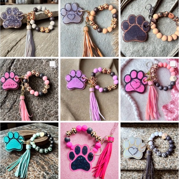 Floral Yellow Key & Card Holder - Picture 5 of 6